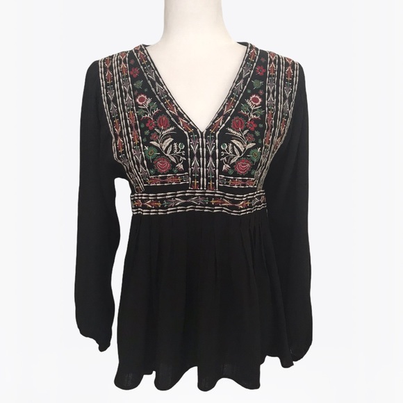 Knox Rose Embroidered Top-Blouse - Size: XS - Picture 16 of 17